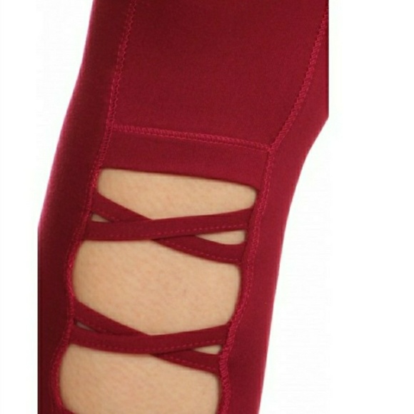 NWT-SOFT POLY BRUSHED FITTED CAPRIS W/SIDE POCKET - Picture 5 of 6